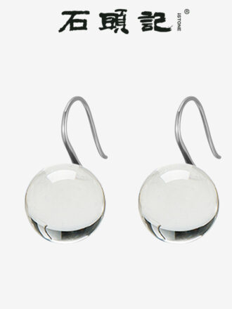 Clear Quartz High-Clarity Earrings - Sterling Silver, Pure Minimalist Elegance