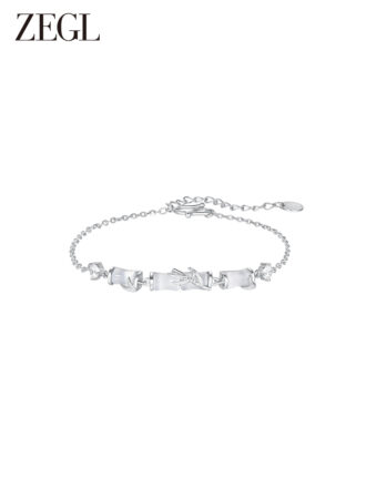 Sterling Silver Bamboo Segment Link Bracelet