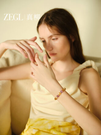 Women's Oriental Elegance Amethyst Wrist Mala