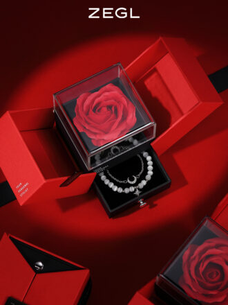 Star & Moon Cat's Eye Stone Beaded Bracelet